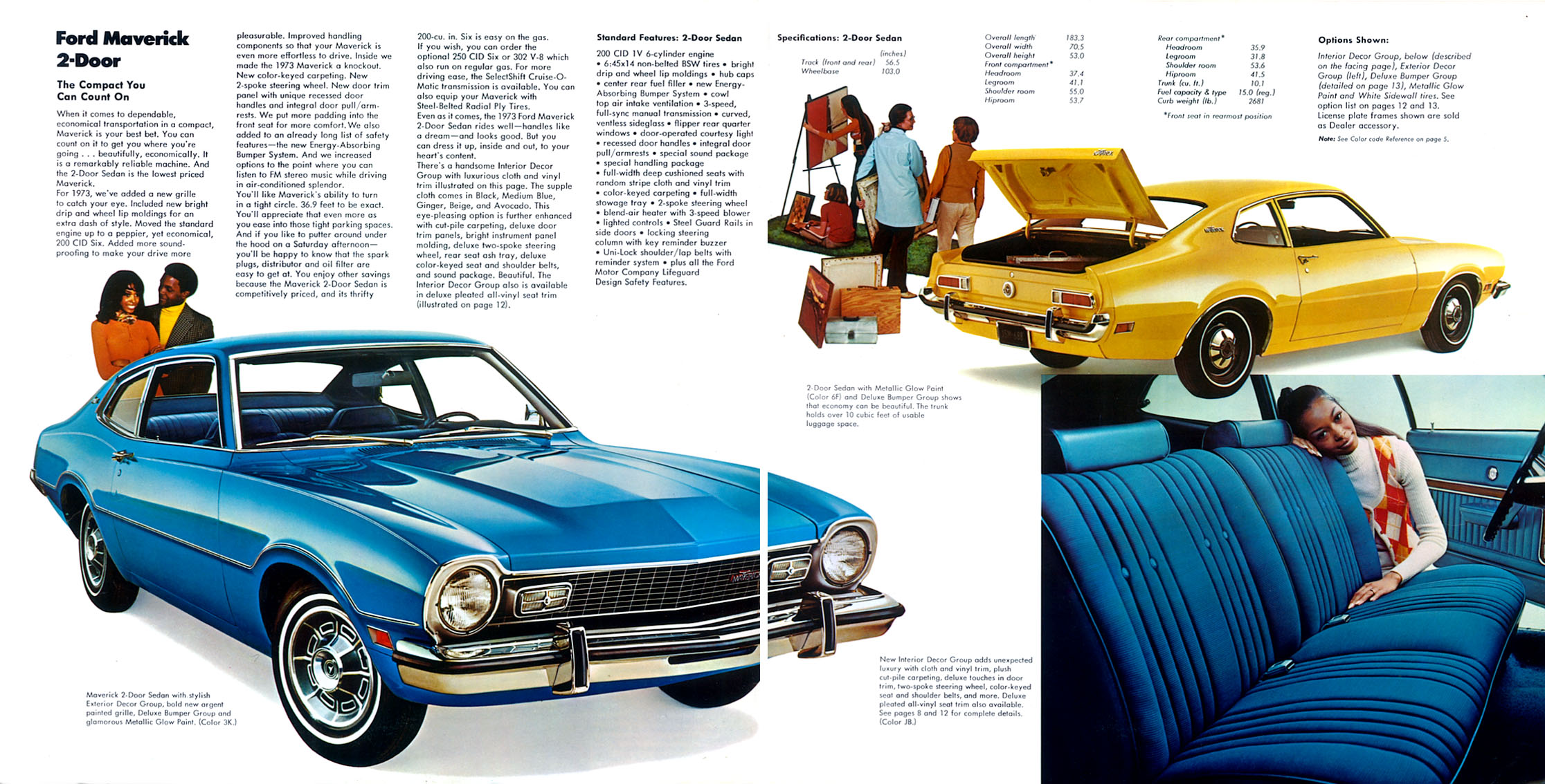 1973 Ford Maverick Brochure Page 7